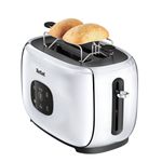 Electronice si Electrocasnice - Electrocasnice bucatarie - Preparare paine - Prajitoare de paine - Prajitor de paine Tefal Majestuo TT883D10, 1050W, 7 trepte de rumenire, functie dezghetare, reincalzire, tava - Infinity.ro
