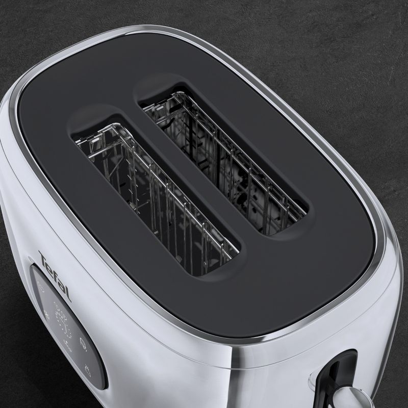 Electronice si Electrocasnice - Electrocasnice bucatarie - Preparare paine - Prajitoare de paine - Prajitor de paine Tefal Majestuo TT883D10, 1050W, 7 trepte de rumenire, functie dezghetare, reincalzire, tava - Infinity.ro