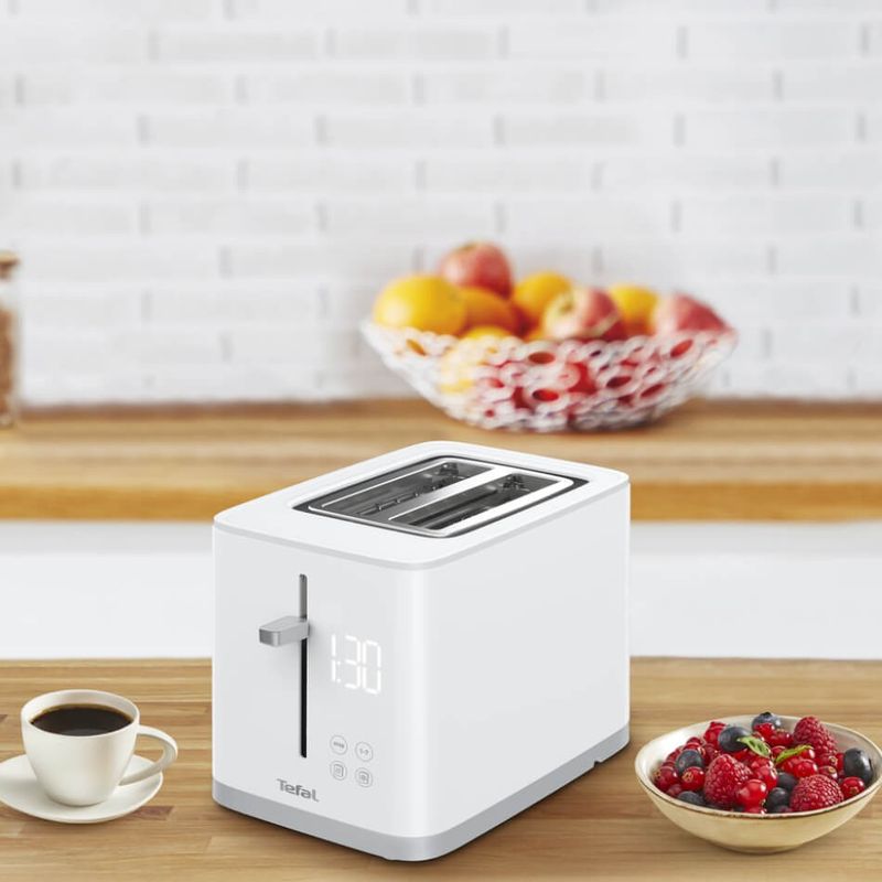 Electronice si Electrocasnice - Electrocasnice bucatarie - Preparare paine - Prajitoare de paine - Prajitor de paine Tefal Sense TT693110, 850W, 4 functii dedicate, 7 trepte de rumenire, fante cu latime variabila, tava - Infinity.ro