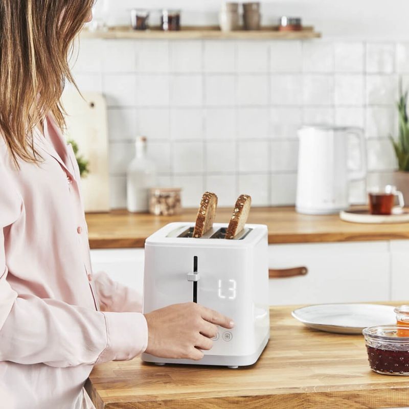 Electronice si Electrocasnice - Electrocasnice bucatarie - Preparare paine - Prajitoare de paine - Prajitor de paine Tefal Sense TT693110, 850W, 4 functii dedicate, 7 trepte de rumenire, fante cu latime variabila, tava - Infinity.ro