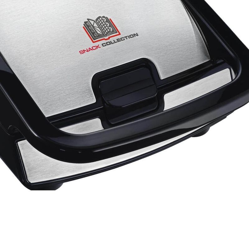 Electronice si Electrocasnice - Electrocasnice bucatarie - Preparare paine - Sandwich-maker - Sandwich maker multifunctional Tefal Snack Collection 4 in 1 SW854D16, 700W, 4 seturi de placi incluse, invelis - Infinity.ro