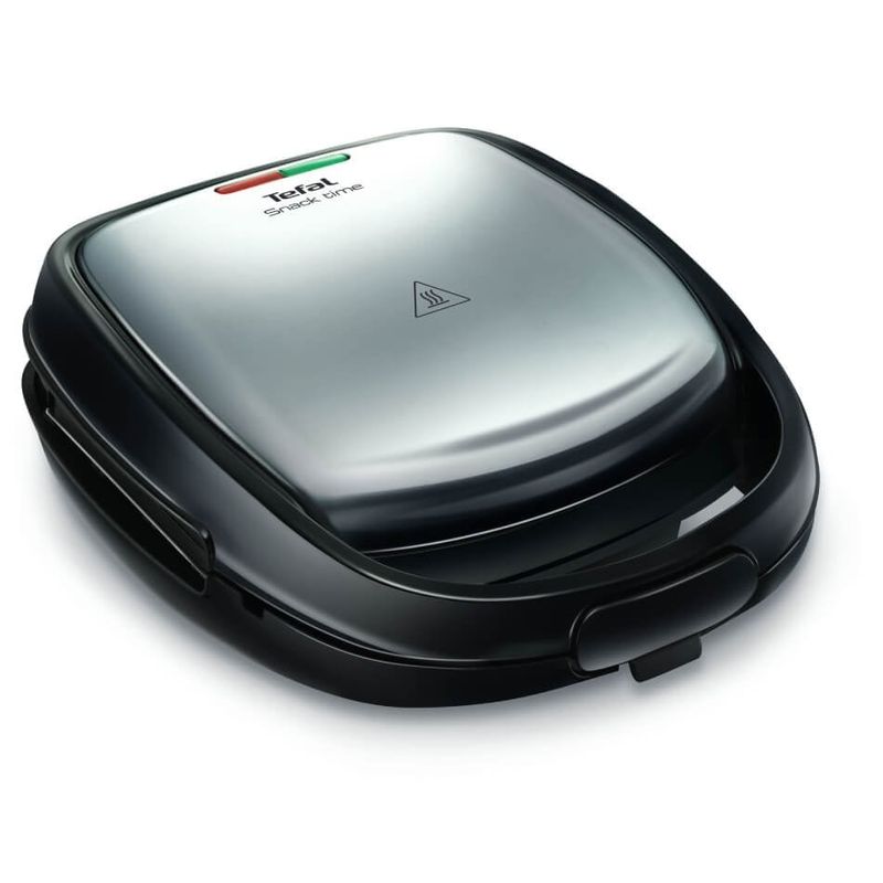 Electronice si Electrocasnice - Electrocasnice bucatarie - Preparare paine - Sandwich-maker - Sandwich maker Tefal Snack Time 2 in 1 SW341D12, 700W, 2 seturi de placi detasabile antiaderente, maner izolat termic - Infinity.ro
