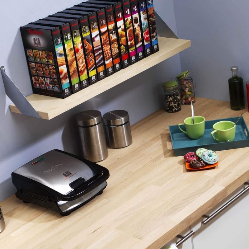 Electronice si Electrocasnice - Electrocasnice bucatarie - Preparare paine - Sandwich-maker - Sandwich maker multifunctional Tefal Snack Collection 4 in 1 SW854D16, 700W, 4 seturi de placi incluse, invelis - Infinity.ro