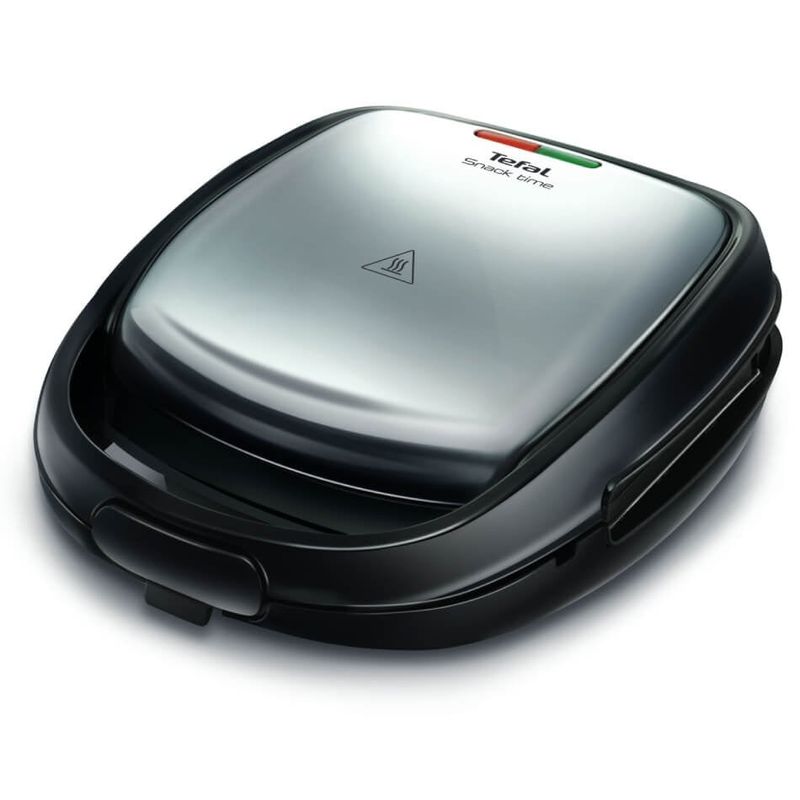 Electronice si Electrocasnice - Electrocasnice bucatarie - Preparare paine - Sandwich-maker - Sandwich maker Tefal Snack Time 2 in 1 SW341D12, 700W, 2 seturi de placi detasabile antiaderente, maner izolat termic - Infinity.ro