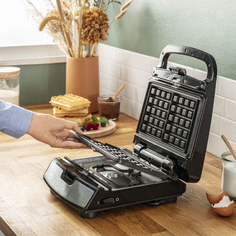 Electronice si Electrocasnice - Electrocasnice bucatarie - Preparare paine - Sandwich-maker - Sandwich maker multifunctional Tefal Snack Collection 4 in 1 SW854D16, 700W, 4 seturi de placi incluse, invelis - Infinity.ro
