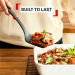 Casa si Gradina - Bucatarie si vesela - Ustensile bucatarie - Pensule, spatule si teluri bucatarie - Spatula cu fante Tefal Ingenio+ K1984634, rezistenta la temperaturi inalte, compatibilitate cu masina de spalat vase - Infinity.ro