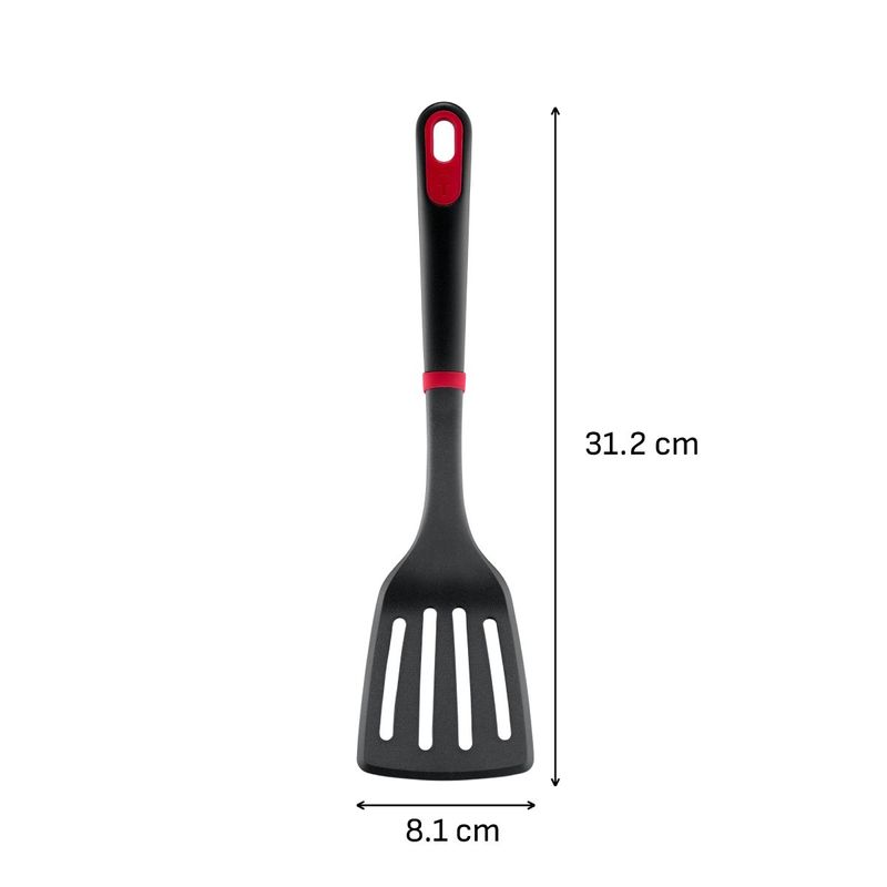 Casa si Gradina - Bucatarie si vesela - Ustensile bucatarie - Pensule, spatule si teluri bucatarie - Spatula cu fante Tefal Ingenio+ K1984634, rezistenta la temperaturi inalte, compatibilitate cu masina de spalat vase - Infinity.ro