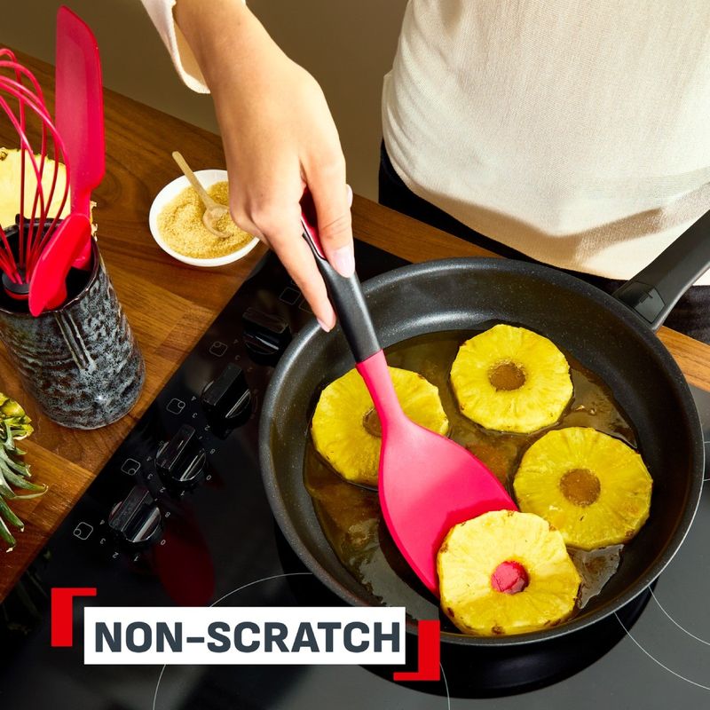 Casa si Gradina - Bucatarie si vesela - Ustensile bucatarie - Pensule, spatule si teluri bucatarie - Spatula Tefal Ingenio+ K1984234, rezistenta la temperaturi inalte, compatibilitate cu masina de spalat vase, silicon - Infinity.ro