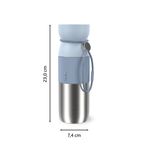 Casa si Gradina - Bucatarie si vesela - Accesorii bar - Termosuri si Cani termos - Termos Tefal beYou N2192210, inox, 0.5 L, 100% etans, capac Quick Press, argintiu & albastru - Infinity.ro