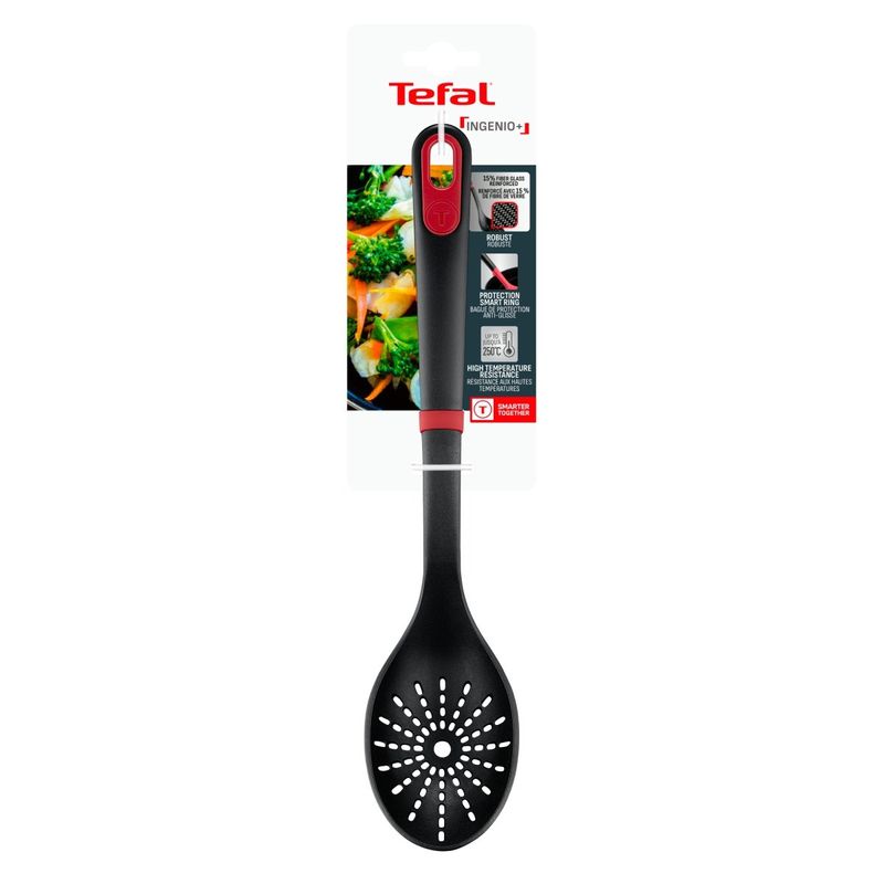 Casa si Gradina - Bucatarie si vesela - Ustensile bucatarie - Polonice, linguri si clesti de bucatarie - Lingura pentru strecurat Tefal Ingenio K1980634, rezistenta la temperaturi inalte, compatibilitate cu masina de spalat - Infinity.ro