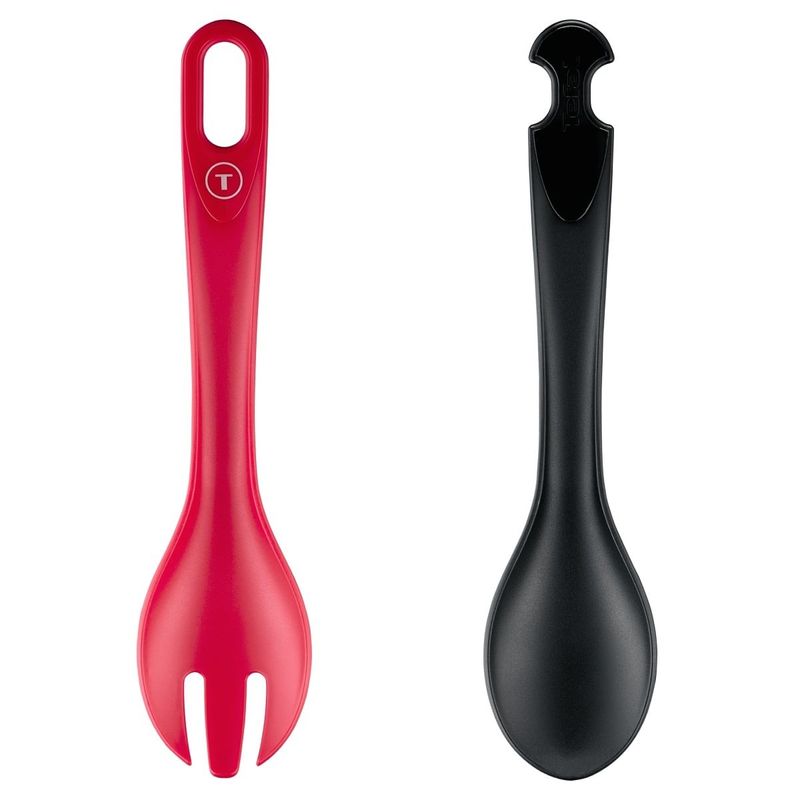 Casa si Gradina - Bucatarie si vesela - Ustensile bucatarie - Polonice, linguri si clesti de bucatarie - Cleste pentru salata Tefal Ingenio+ K1991434, plastic, sistem de blocare, design stivuibil, compatibilitate cu masina - Infinity.ro