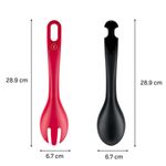 Casa si Gradina - Bucatarie si vesela - Ustensile bucatarie - Polonice, linguri si clesti de bucatarie - Cleste pentru salata Tefal Ingenio+ K1991434, plastic, sistem de blocare, design stivuibil, compatibilitate cu masina - Infinity.ro