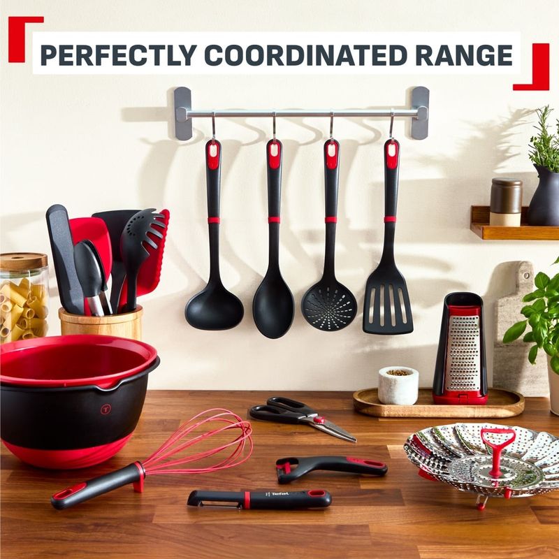 Casa si Gradina - Bucatarie si vesela - Ustensile bucatarie - Polonice, linguri si clesti de bucatarie - Cleste pentru salata Tefal Ingenio+ K1991434, plastic, sistem de blocare, design stivuibil, compatibilitate cu masina - Infinity.ro