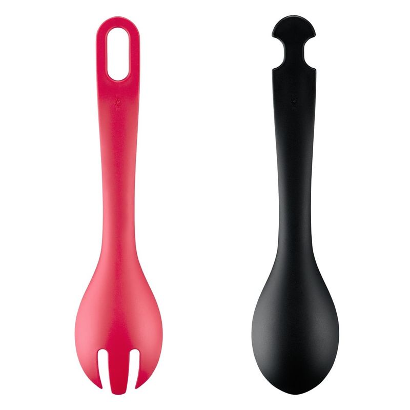 Casa si Gradina - Bucatarie si vesela - Ustensile bucatarie - Polonice, linguri si clesti de bucatarie - Cleste pentru salata Tefal Ingenio+ K1991434, plastic, sistem de blocare, design stivuibil, compatibilitate cu masina - Infinity.ro