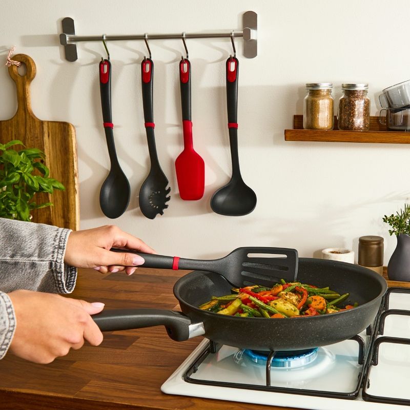 Casa si Gradina - Bucatarie si vesela - Ustensile bucatarie - Polonice, linguri si clesti de bucatarie - Polonic Tefal Ingenio+ K1980434, rezistenta la temperaturi inalte, compatibilitate cu masina de spalat vase, plastic - Infinity.ro