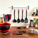 Casa si Gradina - Bucatarie si vesela - Ustensile bucatarie - Polonice, linguri si clesti de bucatarie - Polonic Tefal Ingenio+ K1980434, rezistenta la temperaturi inalte, compatibilitate cu masina de spalat vase, plastic - Infinity.ro