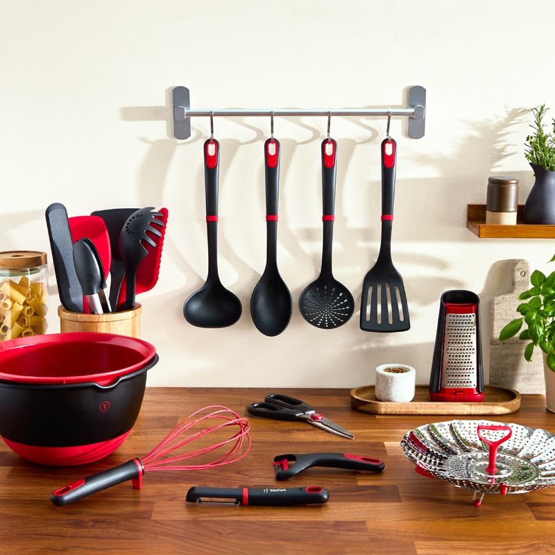 Casa si Gradina - Bucatarie si vesela - Ustensile bucatarie - Polonice, linguri si clesti de bucatarie - Polonic Tefal Ingenio+ K1980434, rezistenta la temperaturi inalte, compatibilitate cu masina de spalat vase, plastic - Infinity.ro