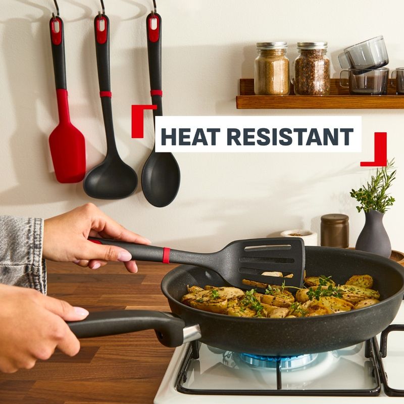Casa si Gradina - Bucatarie si vesela - Ustensile bucatarie - Polonice, linguri si clesti de bucatarie - Polonic Tefal Ingenio+ K1980434, rezistenta la temperaturi inalte, compatibilitate cu masina de spalat vase, plastic - Infinity.ro