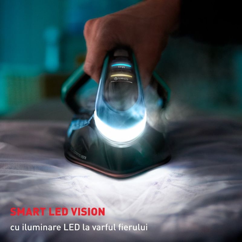 Electronice si Electrocasnice - Ingrijirea tesaturilor - Statii de calcat - Statie de calcat cu boiler Tefal Pro Express Vision GV9822E1, 9 bari, 3000W, jet de abur 750 g/min, abur variabil 0-180 - Infinity.ro
