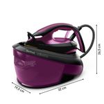 Electronice si Electrocasnice - Ingrijirea tesaturilor - Statii de calcat - Statie de calcat cu abur Tefal Express Vision SV8152E0, jet de abur 480 g/min, 6.9 bari presiune, putere 2800 W, talpa - Infinity.ro