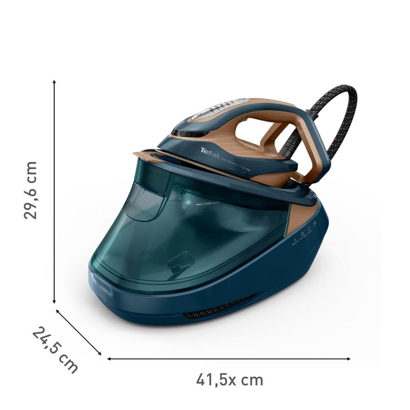 Electronice si Electrocasnice - Ingrijirea tesaturilor - Statii de calcat - Statie de calcat de inalta presiune Tefal Pro Express Vision Max GV9920E0, 3000W, 9 bari, abur variabil 0 - 215 g/min - Infinity.ro