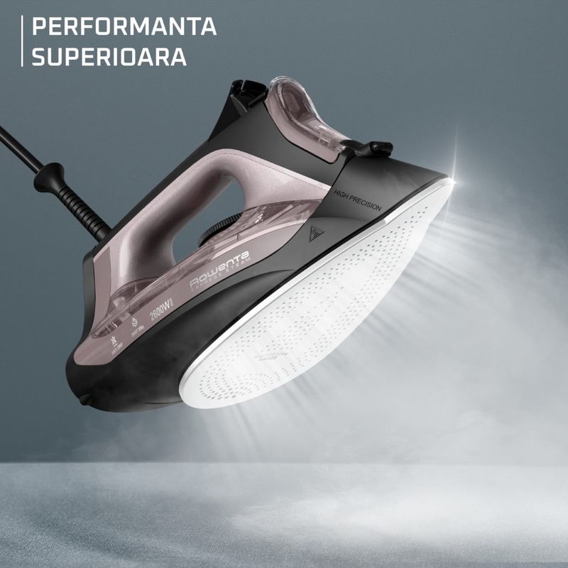 Electronice si Electrocasnice - Ingrijirea tesaturilor - Fiare de calcat - Fier de calcat cu abur Rowenta Rowenta Express DW4345D1. 2600 W, jet de abur 200 g/min, abur variabil 0-40 g/min - Infinity.ro