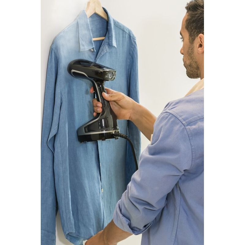 Electronice si Electrocasnice - Ingrijirea tesaturilor - Aparate de calcat cu aburi - Aparat de calcat vertical cu abur Access Steam 2 in 1 TEFAL DT8270E1, 2000 W, jet de abur 90 g/min, functie AUTO OFF - Infinity.ro