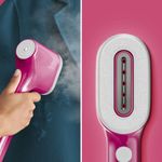 Electronice si Electrocasnice - Ingrijirea tesaturilor - Aparate de calcat cu aburi - Aparat de calcat vertical cu abur Tefal Pure Pop DT2023F0, 1300 W, abur variabil pana la 20g/min, recipient apa 70 ml - Infinity.ro