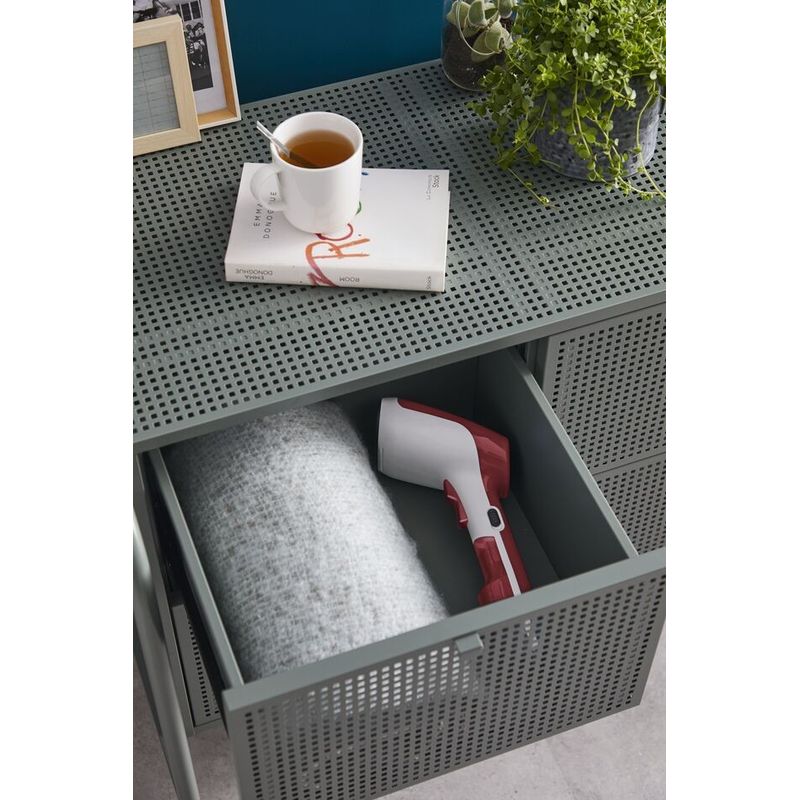 Electronice si Electrocasnice - Ingrijirea tesaturilor - Aparate de calcat cu aburi - Aparat de calcat vertical Tefal Access Steam First DT6132E0, 1300W, cu abur 20 g/min, rezervor 70 ml si oprire - Infinity.ro