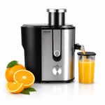 Electronice si Electrocasnice - Electrocasnice bucatarie - Preparare bauturi - Storcatoare de fructe - Storcator de fructe si legume HAEGER MINI JUICER, Rezervor pulpa 1.3L, Rezervor suc 450 ml, 2 trepte de viteza, Putere - Infinity.ro