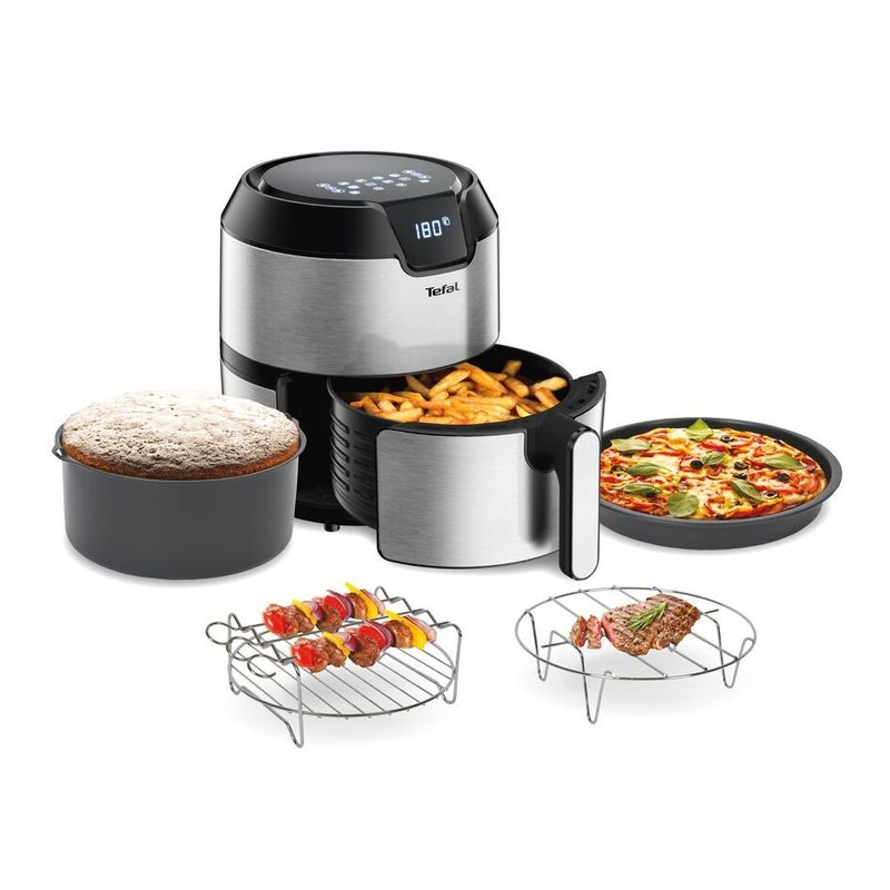 Casa si Gradina - Bucatarie si vesela - Vase pentru gatit - Tavi copt - Set 4 accesorii Tefal XA113010, 20 cm, compatibile cu friteuzele Easy Fry XXL, tava pentru pizza, vas pentru copt - Infinity.ro
