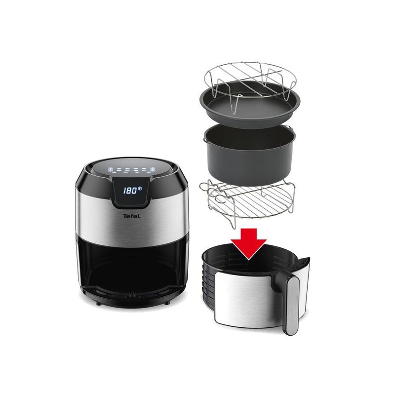 Casa si Gradina - Bucatarie si vesela - Vase pentru gatit - Tavi copt - Set 4 accesorii Tefal XA113010, 20 cm, compatibile cu friteuzele Easy Fry XXL, tava pentru pizza, vas pentru copt - Infinity.ro