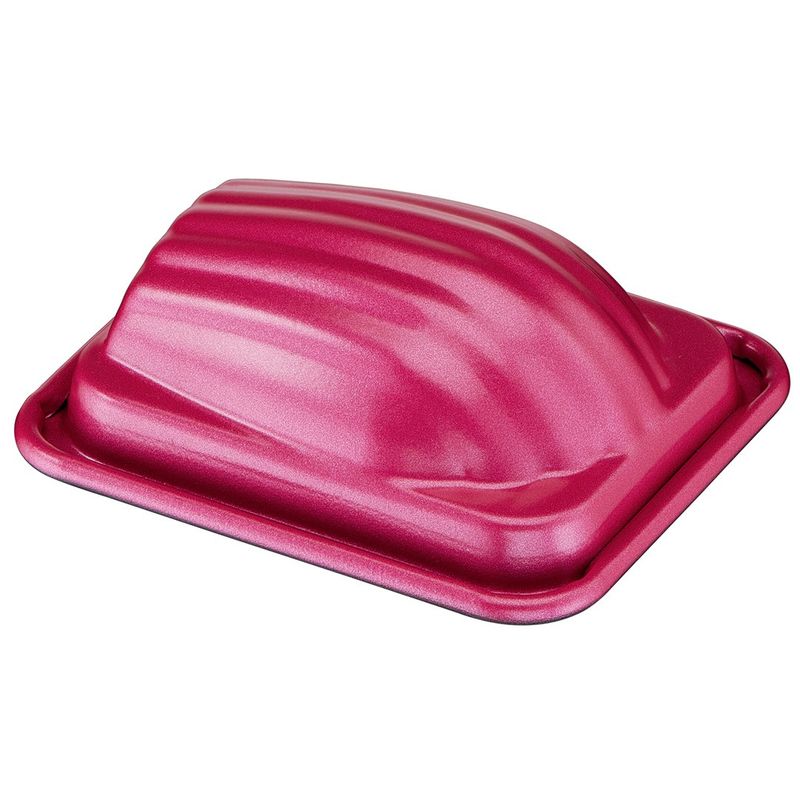Casa si Gradina - Bucatarie si vesela - Vase pentru gatit - Tavi copt - Set 3 forme CreaBake madlene J3079904, invelis antiaderent, aluminiu, 8.3 x 6.5 cm, roz - Infinity.ro