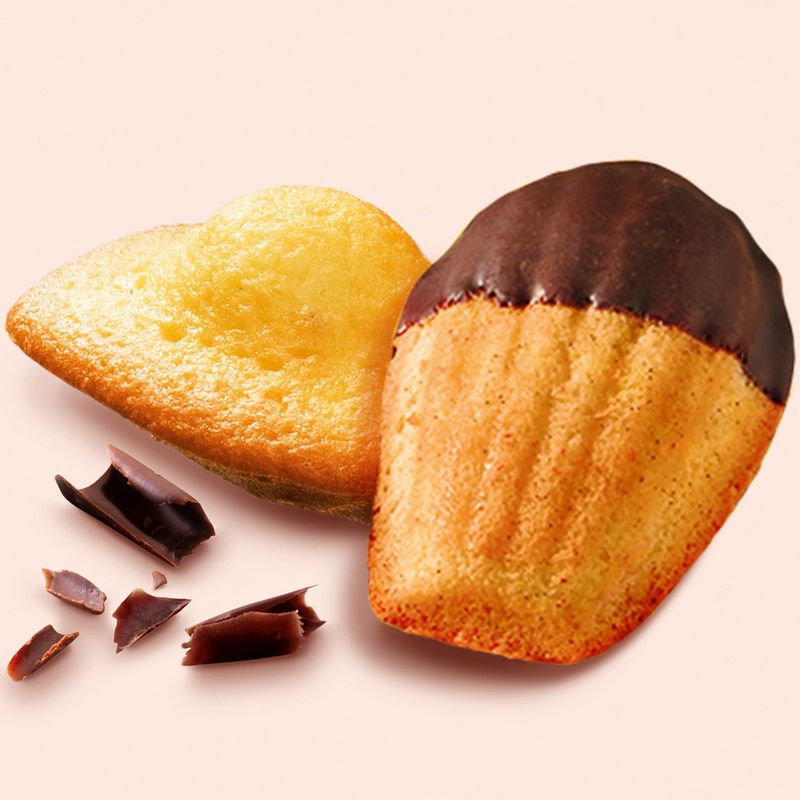 Casa si Gradina - Bucatarie si vesela - Vase pentru gatit - Tavi copt - Set 3 forme CreaBake madlene J3079904, invelis antiaderent, aluminiu, 8.3 x 6.5 cm, roz - Infinity.ro