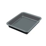 Casa si Gradina - Bucatarie si vesela - Vase pentru gatit - Tavi copt - Tava de copt Tefal Easybake J1744674, 29 x 23 cm, otel carbon, invelis antiaderent, difuzie optima a caldurii, gri - Infinity.ro