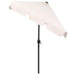 Casa si Gradina - Gradina si terasa - Umbrele si pavilioane - Umbrele - Umbrela terasa sau gradina reglabila, inclinare 2 directii, protectie UV UPF 50+, 195x122 cm, ecru - Infinity.ro