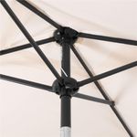 Casa si Gradina - Gradina si terasa - Umbrele si pavilioane - Umbrele - Umbrela terasa sau gradina reglabila, inclinare 2 directii, protectie UV UPF 50+, 195x122 cm, ecru - Infinity.ro