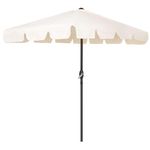 Casa si Gradina - Gradina si terasa - Umbrele si pavilioane - Umbrele - Umbrela terasa sau gradina reglabila, inclinare 2 directii, protectie UV UPF 50+, 195x122 cm, ecru - Infinity.ro