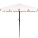 Casa si Gradina - Gradina si terasa - Umbrele si pavilioane - Umbrele - Umbrela terasa sau gradina reglabila, inclinare 2 directii, protectie UV UPF 50+, 195x122 cm, ecru - Infinity.ro