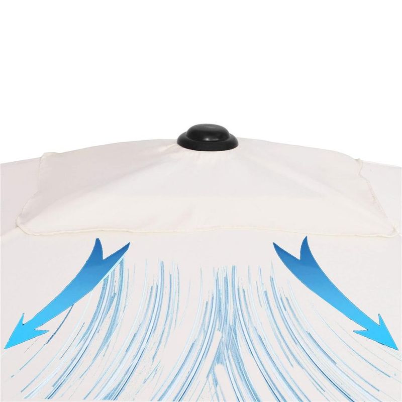 Casa si Gradina - Gradina si terasa - Umbrele si pavilioane - Umbrele - Umbrela terasa sau gradina reglabila, inclinare 2 directii, protectie UV UPF 50+, 195x122 cm, ecru - Infinity.ro