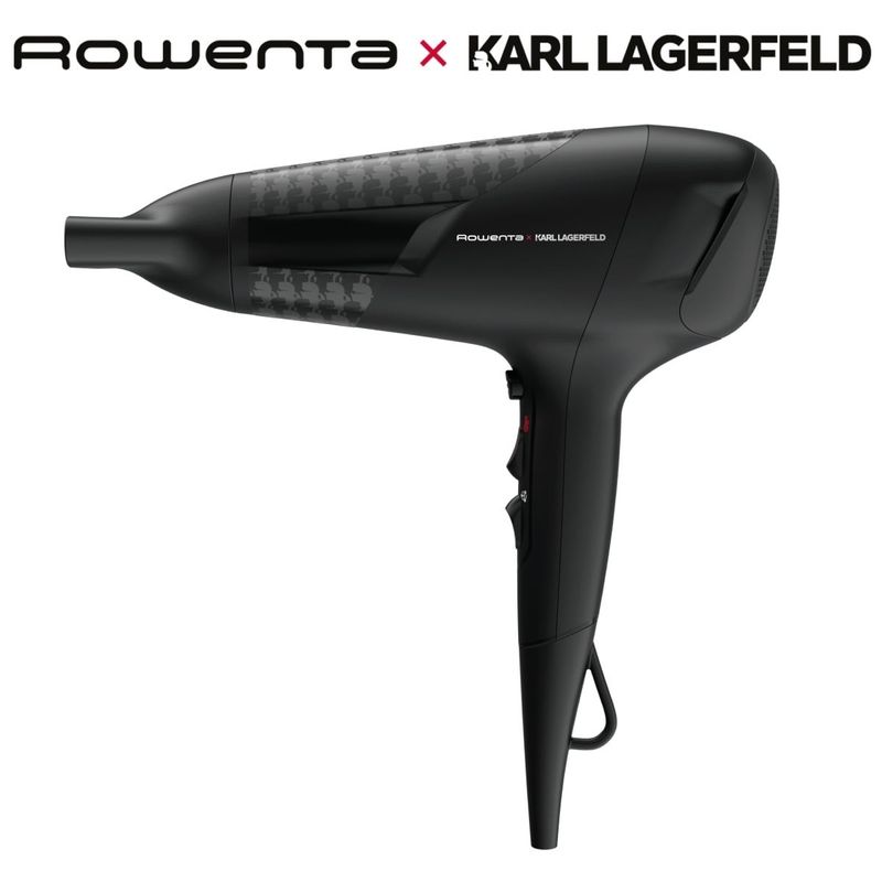 Ingrijire personala si Cosmetice - Aparate & accesorii ingrijire personala - Hair styling - Uscatoare de par - Uscator de par Rowenta x Karl Lagerfeld Studio Dry CV581LF0, 2100W, Tehnologie Effiwatts, 6 trepte de viteza si - Infinity.ro