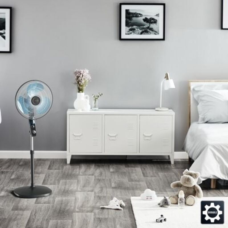 Electronice si Electrocasnice - Climatizare si sisteme de incalzire - Aparate racire aer - Ventilatoare - Ventilator cu picior Essential+ VU4420F2, putere 60 W, protectie impotriva tantarilor, 3 trepte de viteza, consum redus - Infinity.ro