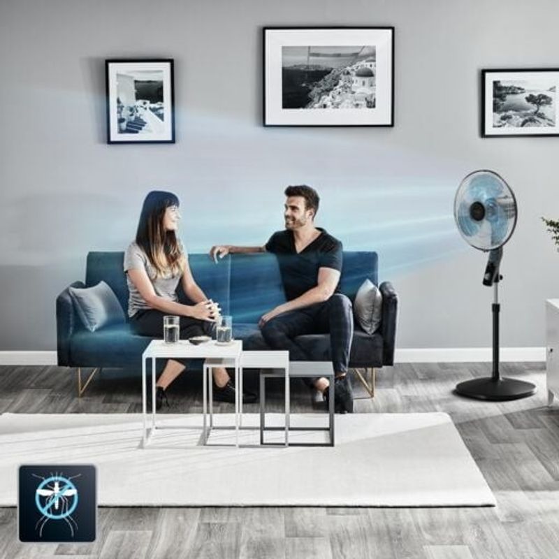 Electronice si Electrocasnice - Climatizare si sisteme de incalzire - Aparate racire aer - Ventilatoare - Ventilator cu picior Essential+ VU4420F2, putere 60 W, protectie impotriva tantarilor, 3 trepte de viteza, consum redus - Infinity.ro
