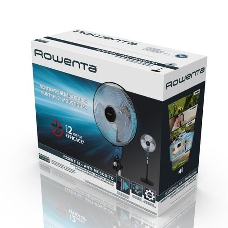 Electronice si Electrocasnice - Climatizare si sisteme de incalzire - Aparate racire aer - Ventilatoare - Ventilator cu picior Essential+ VU4420F2, putere 60 W, protectie impotriva tantarilor, 3 trepte de viteza, consum redus - Infinity.ro