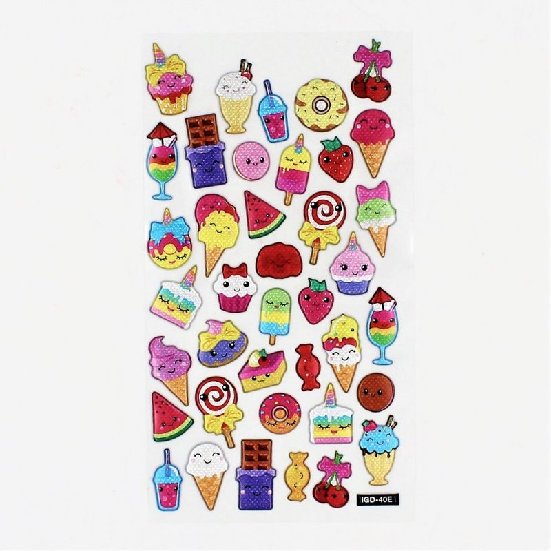 Carti si Birotica - Rechizite - Abtibilduri - Set stickere Happy Food 39 bucati - Infinity.ro