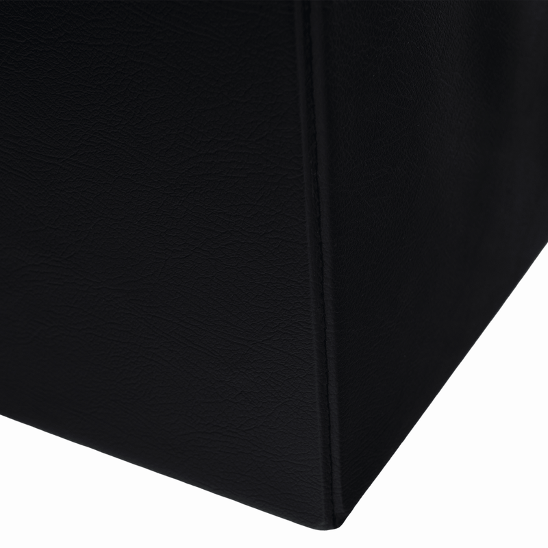 Casa si Gradina - Mobilier - Scaune si fotolii - Tabureti - Taburet pliabil, piele eco neagra, TELA NEW - Infinity.ro