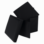 Casa si Gradina - Mobilier - Scaune si fotolii - Tabureti - Taburet pliabil, piele eco neagra, TELA NEW - Infinity.ro