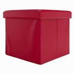 Casa si Gradina - Mobilier - Scaune si fotolii - Tabureti - Taburet pliabil, piele eco rosie, TELA NEW - Infinity.ro