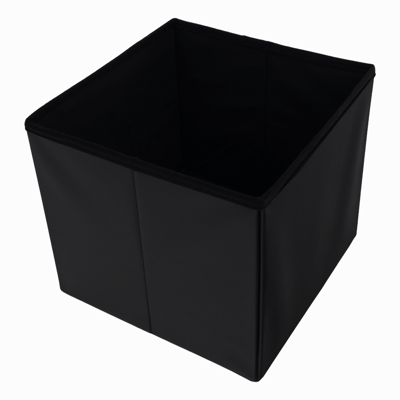 Casa si Gradina - Mobilier - Scaune si fotolii - Tabureti - Taburet pliabil, piele eco neagra, TELA NEW - Infinity.ro