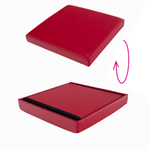 Casa si Gradina - Mobilier - Scaune si fotolii - Tabureti - Taburet pliabil, piele eco rosie, TELA NEW - Infinity.ro